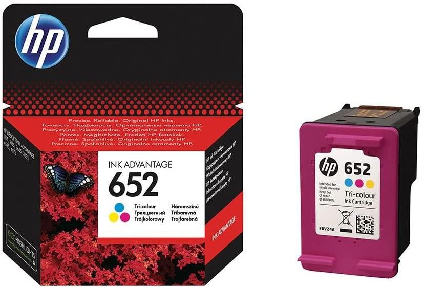 HP 652 Ink Advantage Cartridge, Tri-color - F6V24AE - eBuy UAE